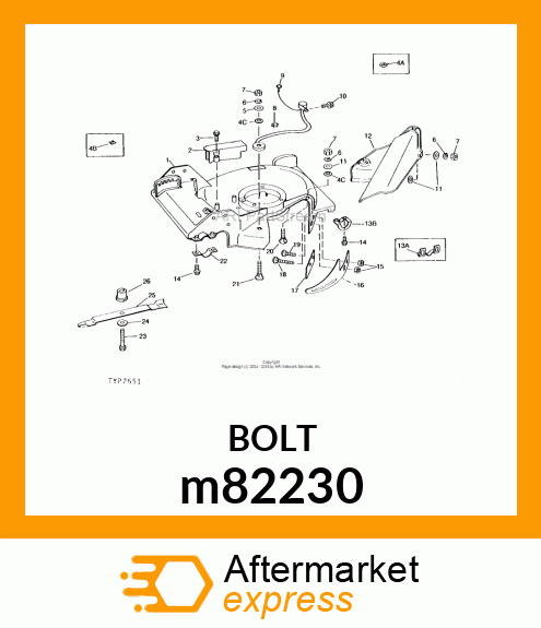 BOLT, ROUND HEAD SHORT SQUARE NECK M82230