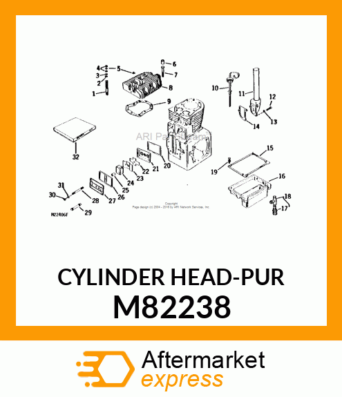 CYLINDER HEAD M82238