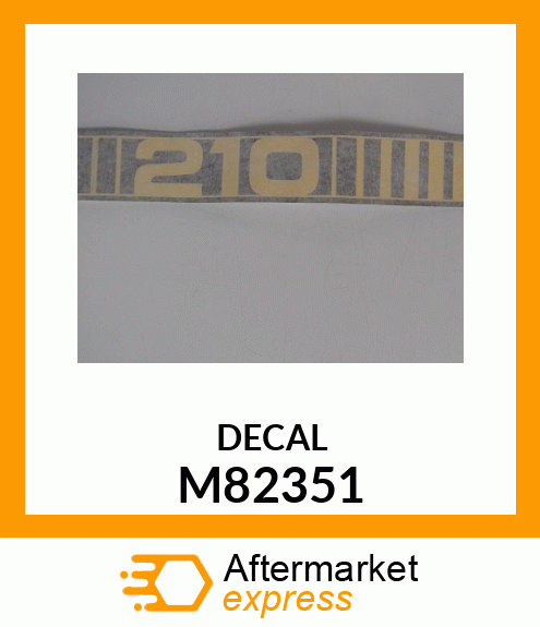 LABEL, LH HOOD TRIMSTRIP M82351