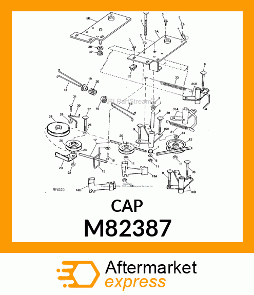 CAP, RETURN SPRING END M82387