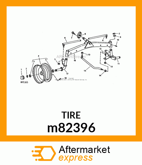 TIRE, 15.00X6.00 m82396