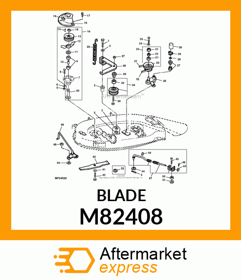 BLADE, LOW LIFT MOWER M82408