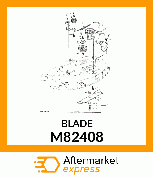 BLADE, LOW LIFT MOWER M82408