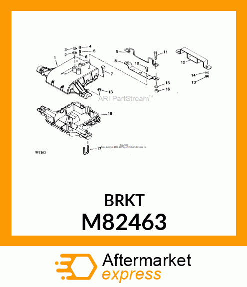 Bracket - BRACKET, TRANSAXLE FRONT MOUNTING M82463