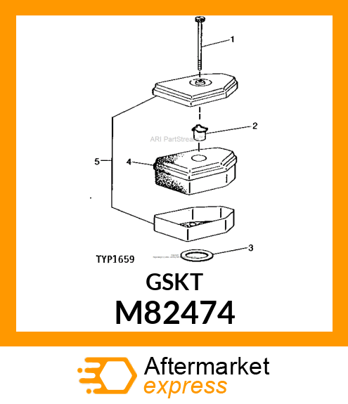 Gasket - AIR CLEANER MOUNTING GASKET-PUR M82474