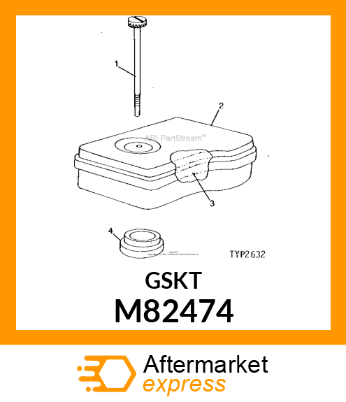 Gasket - AIR CLEANER MOUNTING GASKET-PUR M82474