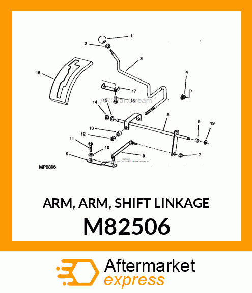 ARM, ARM, SHIFT LINKAGE M82506