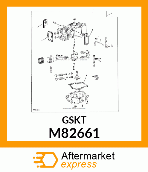 Gasket - CRANKCASE COVER GASKET, .009 - PUR M82661