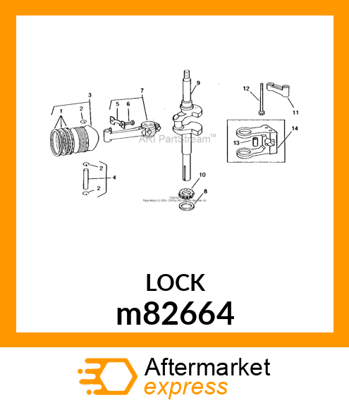 LOCK, CONNECTING ROD SCREW m82664