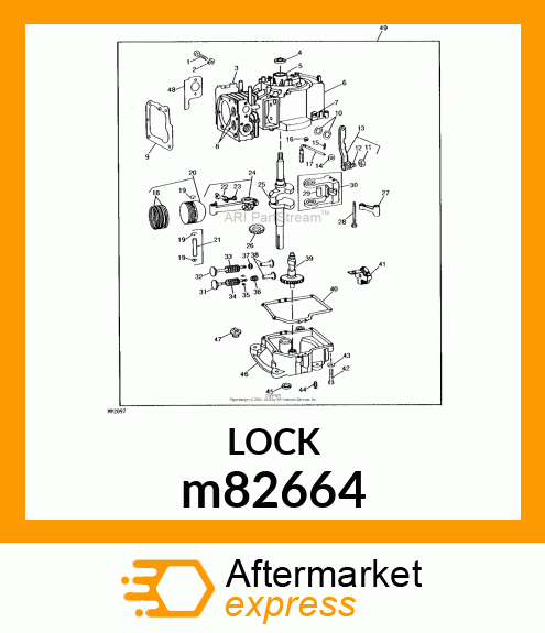 LOCK, CONNECTING ROD SCREW m82664