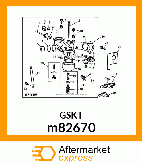 GASKET, INTAKE m82670