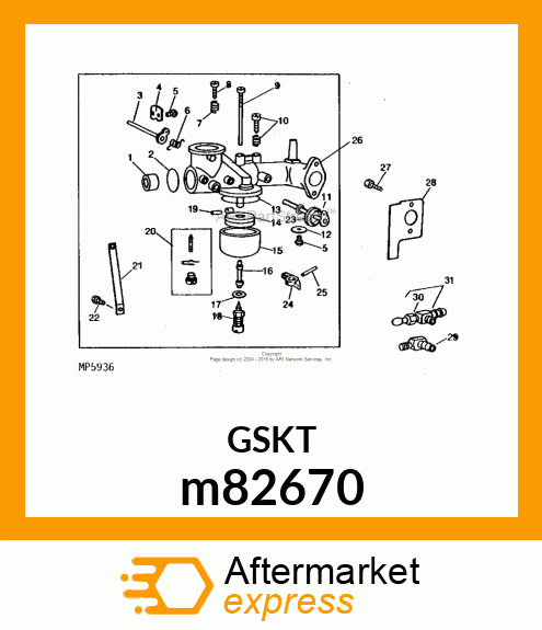 GASKET, INTAKE m82670