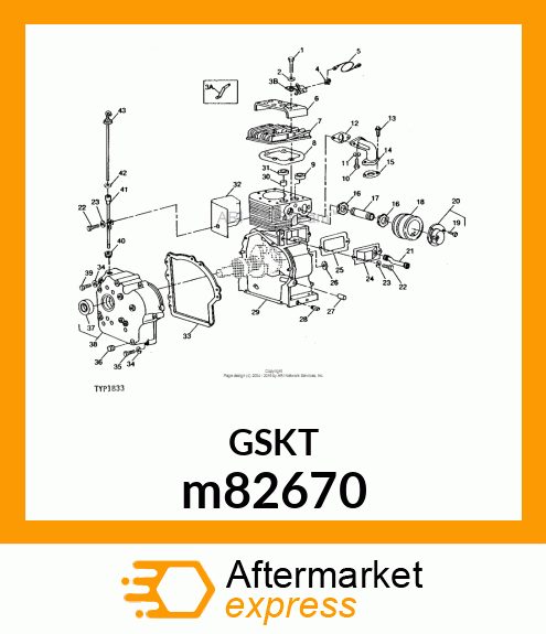 GASKET, INTAKE m82670