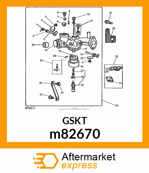 GASKET, INTAKE m82670