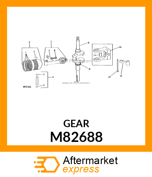 Gear - TIMING GEAR - PUR M82688