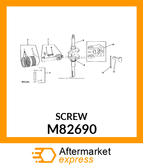 Screw - COUNTERWEIGHT SCREW - PUR M82690