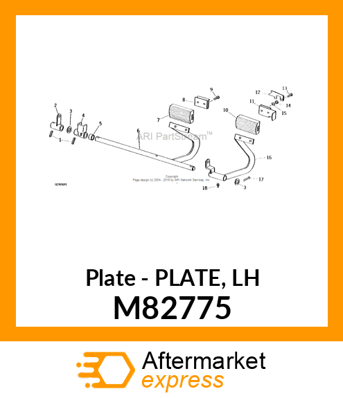 Plate - PLATE, LH M82775