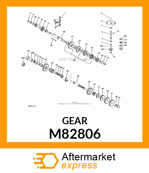 15T SPUR GEAR M82806