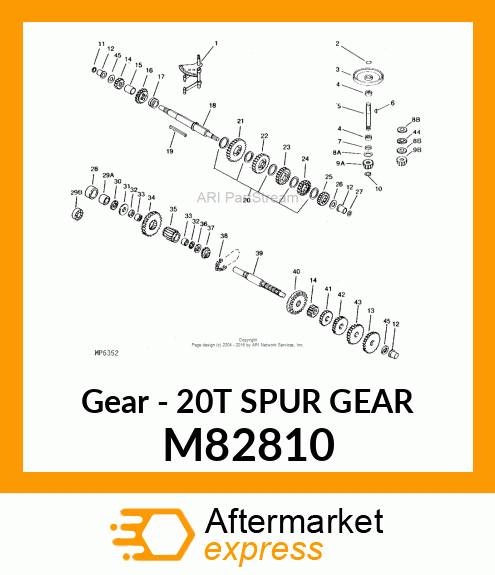 Gear - 20T SPUR GEAR M82810