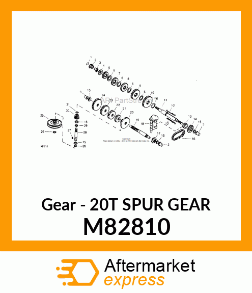 Gear - 20T SPUR GEAR M82810