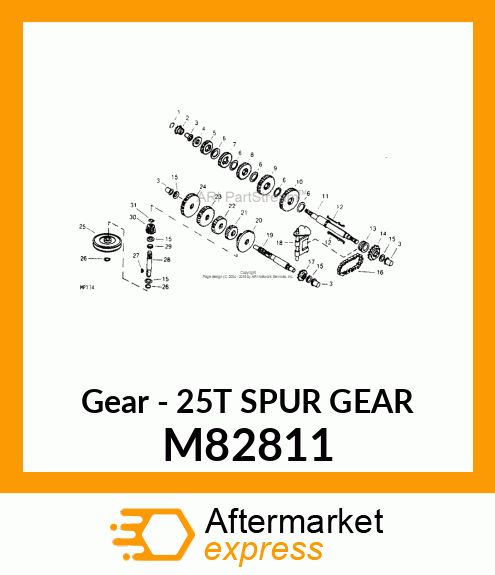 Gear - 25T SPUR GEAR M82811