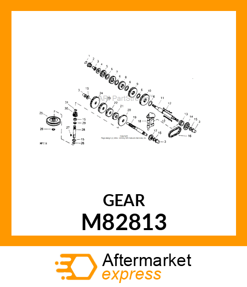 Gear - 22T SPUR GEAR M82813