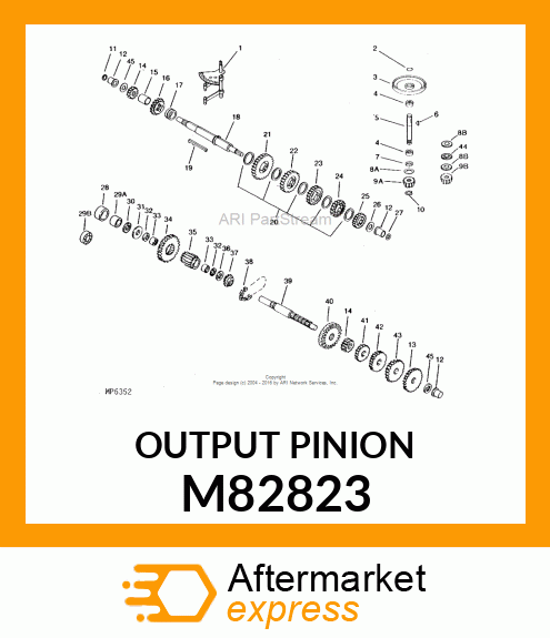 OUTPUT PINION M82823