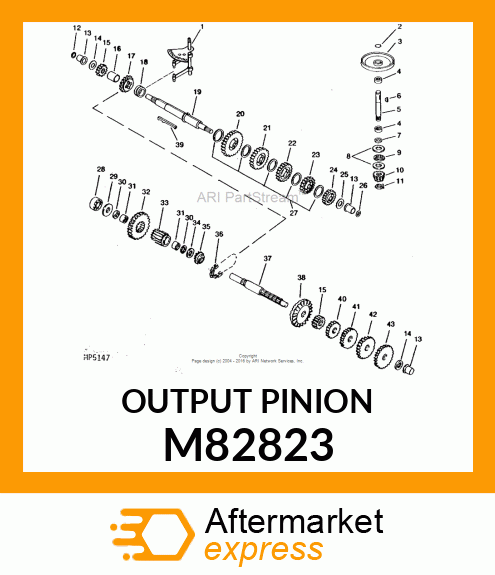 OUTPUT PINION M82823