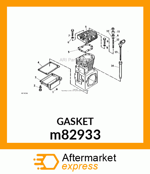 GASKET, OIL PAN m82933