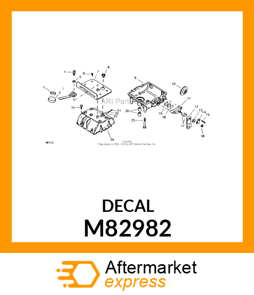 Label - LABEL, SHIFT KNOB M82982