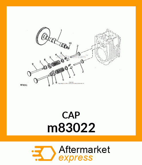 RETAINER, UPPER SPRING m83022