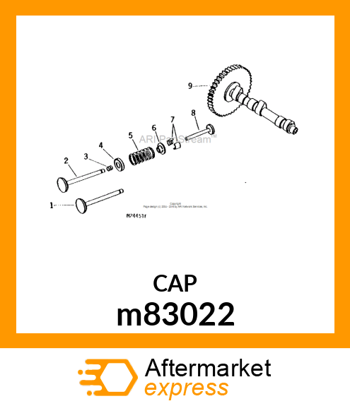 RETAINER, UPPER SPRING m83022