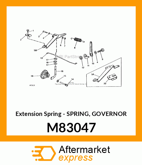 Extension Spring - SPRING, GOVERNOR M83047