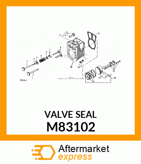 SEAL, VALVE STEM M83102