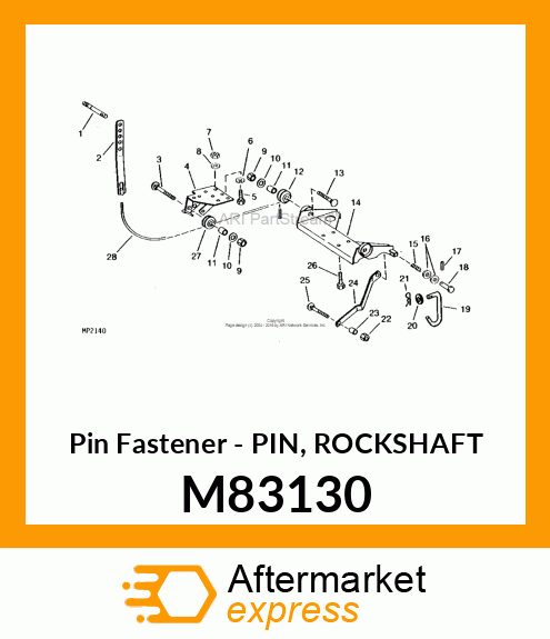 Pin Fastener - PIN, ROCKSHAFT M83130