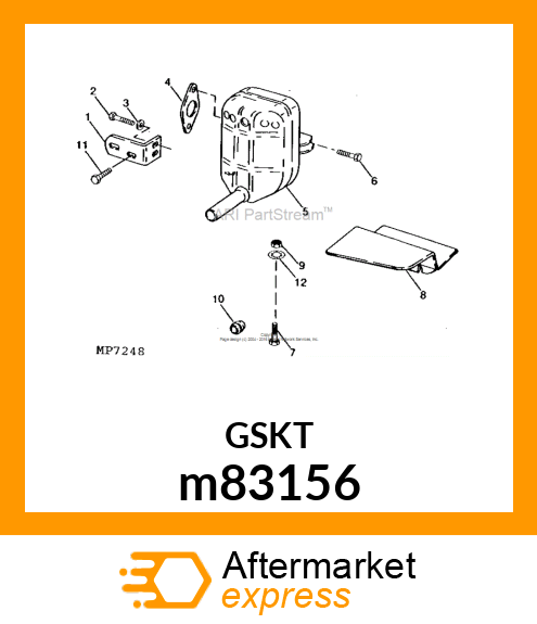 GASKET, EXHAUST m83156