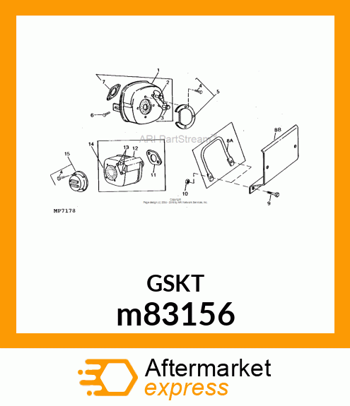 GASKET, EXHAUST m83156