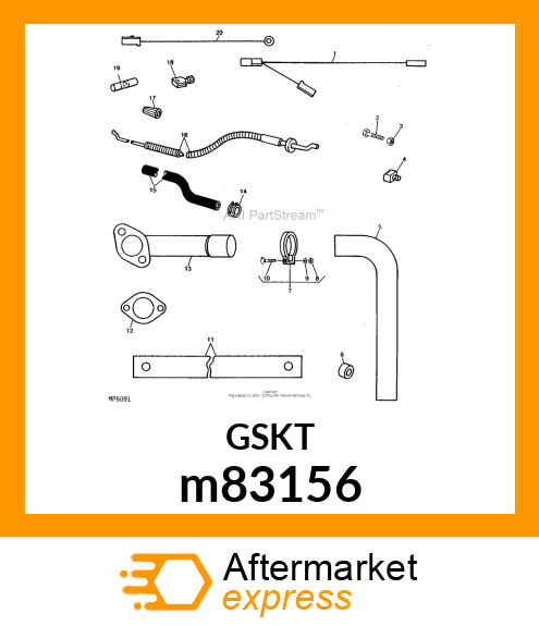 GASKET, EXHAUST m83156