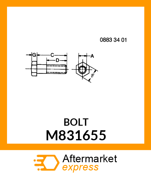 BOLT M831655
