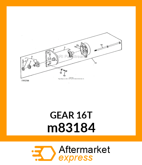 GEAR, UNIVERSAL PINION m83184