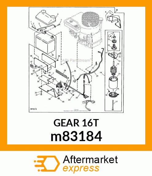 GEAR, UNIVERSAL PINION m83184