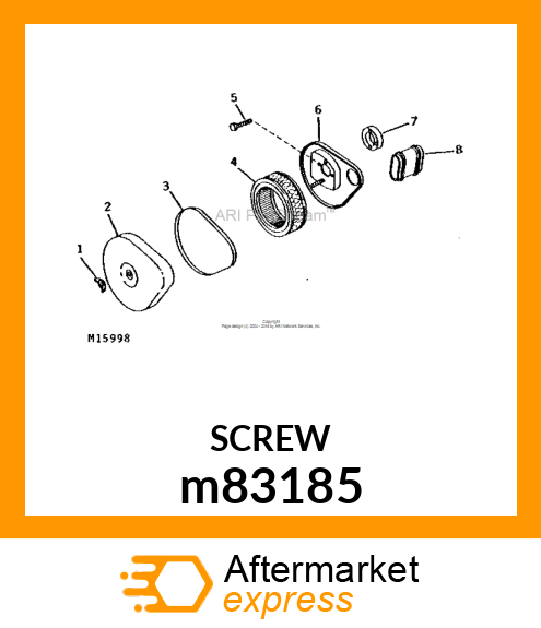 SCREW, MACHINE, SLOTTED PAN HEAD m83185