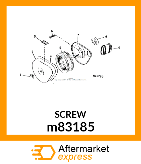 SCREW, MACHINE, SLOTTED PAN HEAD m83185