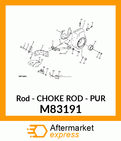 Rod - CHOKE ROD - PUR M83191