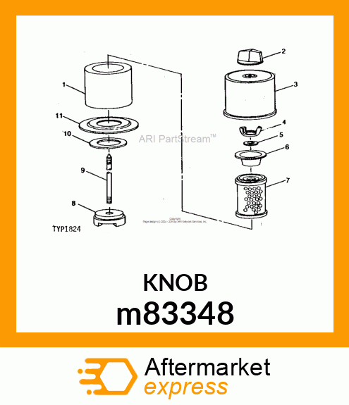 GASKET, GASKET, EXHAUST m83348