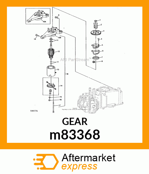 STARTER MOTOR m83368