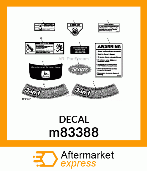 LABEL, CPSC DANGER m83388