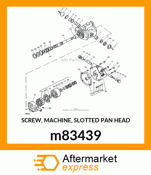 SCREW, MACHINE, SLOTTED PAN HEAD m83439