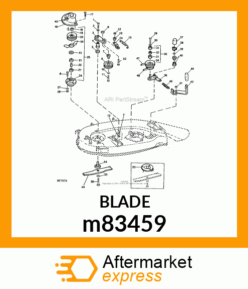 MOWER BLADE KIT, 38 BAGGING BLADE K m83459