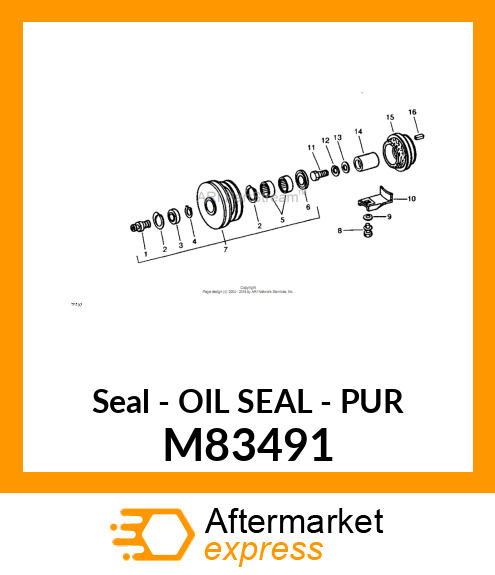 Seal - OIL SEAL - PUR M83491